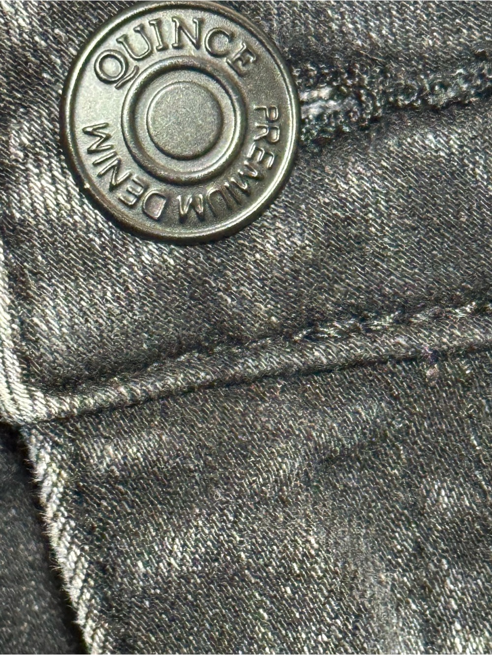 Quince Bella Stretch Wide Leg Jeans in Faded Black - Size 31 - Picture 3 of 10